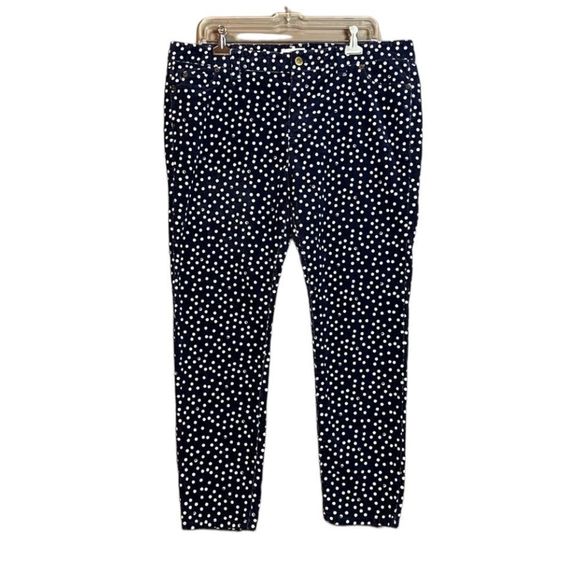 Vineyard vines navy and white polka dot corduroy pants. - Picture 1 of 12